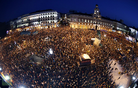 Spanish rallies turn violent as million people protest in 80 cities