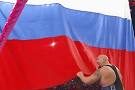 American wrestler broke the Russian flag during the show

