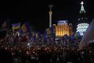 In Kiev is the torchlight procession of supporters Bandera
