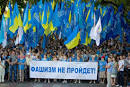 Odessa met Poroshenko shouting " Fascism will not pass "
