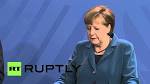 Germany is working together with Russia, Merkel said
