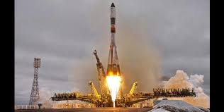 From Baikonur launched rocket with the space truck
