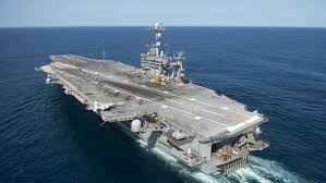 The American carrier returned to the Mediterranean sea