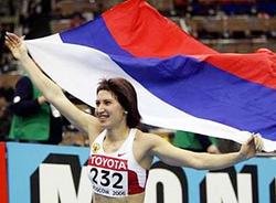 Lebedeva wins first Russian gold in track and field world championship
