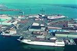 Employees of the STX shipyard in Saint-Nazaire staged a protest
