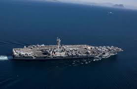 Iran called the American aircraft carrier in the Persian Gulf the "target"