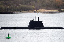 Britain seems Russian submarine