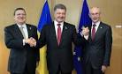 The head of Ukraine began in Brussels conversations with the head of the European Commission
