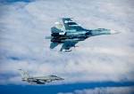 NATO fighters escorted Russian Il-76 in the sky over the Baltic sea
