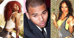 Rihanna partied side by side with Chris Brown`s ex