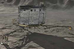 Philae managed to score the penetrator in the nucleus of the comet