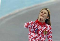 Russian speed skater Svetlana Zhurova became Olympic champion