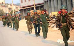 In Myanmar ethnic groups clashed with the security forces of the country