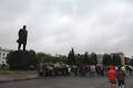 Lenin monument was demolished in Kramatorsk, Donetsk region of Ukraine
