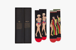 Singer Rihanna has created a collection of socks with his image