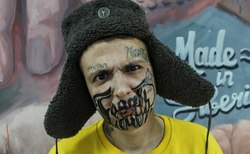 The Russian made a tattoo on your face