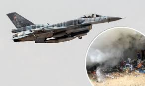 The Israeli air force bombed the Gaza strip