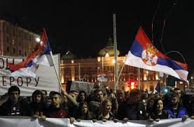 In Belgrade, protesters broke into the presidential Palace