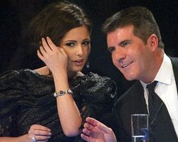 Cheryl Cole surprised Simon Cowell by a birthday banner