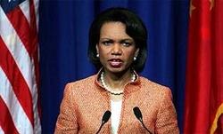 Rice accused Moscow of pressure on ex-Soviet republics