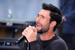 Soloist of the Maroon 5 hit the fan in the face