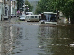 Rains flooded Krasnodar