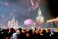 100 thousand people celebrates New Year`s Eve in Moscow centre