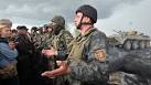 Residents Slavyansk blocked columns Ukrainian military equipment
