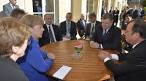 Putin, Merkel and Hollande have begun to discuss Syrian settlement
