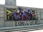 Vandals repainted the monument to Soviet Marshal in Prague
