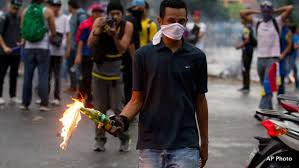 USA throw riot equipment to Venezuela