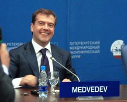 Poll: Medvedev set for crushing win