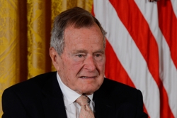 George Bush senior was winded up in the hospital