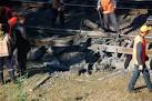 Under the train with coal on the railroad in Odessa there was an explosion
