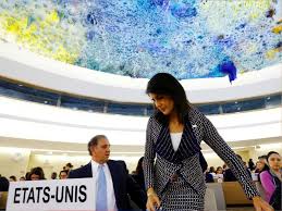 The participants of the UN General Assembly met speech trump a laugh