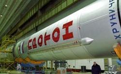 Carrier rocket "Proton-K" with 3 satellites launched from Baikonur