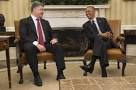 Poroshenko thanked Obama for military support

