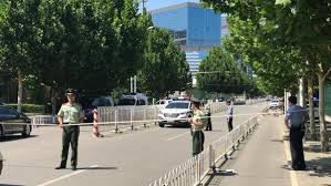 Eyewitnesses reported an explosion at the U.S. Embassy in Beijing