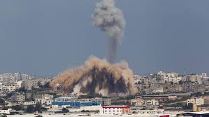 Israel bombed the Gaza strip