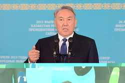 The President Nazarbayev wins