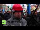 Miners continue to rally in Donetsk region due to unpaid wages
