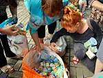 The issue of humanitarian assistance began in three churches Slavyansk

