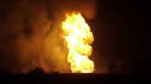 City hall: a gas pipeline caught fire in Gorlovka after night attack
