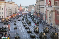 The first night rehearsal of the Victory parade was held on red square
