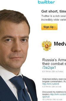 New Twitter blog for President Medvedev