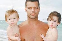 Ricky Martin believes his son Valentino "meditates"