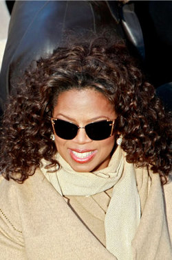 Oprah Winfrey is taking things "slow" with her half-sister