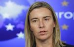 Mogherini: the head of EU foreign Ministers at a meeting in Luxembourg to discuss relations with Russia
