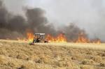 Due to the shelling of the Ukrainian security forces had burned 100 acres of wheat
