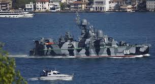 Russian ships carried out missile firing exercises in the Black sea
